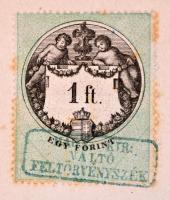 1868. október 27. Pest., váltó ügyvédi kinevezés Fodor Pál részére, a Magyar Királyi Váltó Feltörvén...