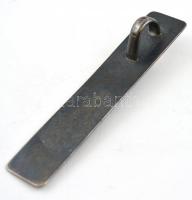 Ezüst(Ag) medál tenyésztett gyöngy díszítéssel, jelzett, h: 6 cm, bruttó: 6,1 g