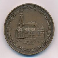 1983. MÉE Szombathelyi Csoportja / Szentgotthárd alapításának 800 éves évfordulója Br emlékérem (42,5mm) T:1-