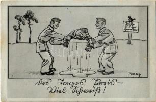 1943 WWII German military art postcard s: Barlog (?) (EK)
