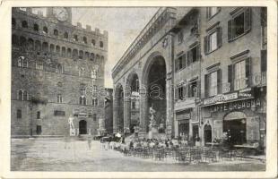Firenze, Gran Caffé Ristorante Orgagna / café and restaurant advertising card (EK)