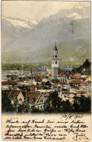 1905 Merano, Meran (Südtirol); general view, church (EK)