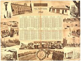 cca 1960-63 Magyar Tűzoltó naptára, össz. 3 db: 1961 és 1963 29,5x44,5 cm méret, 1960 45x60 cm méret...