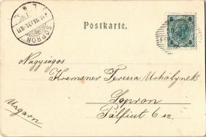 1903 Frantiskovy Lázne, Franzensbad; Deutsches Haus, Kirchengasse / German house, street view