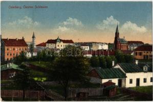 1918 Bohumín, Oderberg; Oesterr. Schlesien / general view, churches (EK)