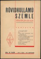 1937 Rövidhullámú szemle I. évf. 3. és 5. sz., 1937. szept., nov. számai