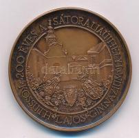 Sebestyén Sándor (1949-) 1989. "MÉE - 200 éves a sátoraljaújhelyi Kossuth Lajos Gimnázium" Br emlékérem (42,5mm) T:1,1- Adamo SU2