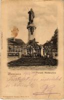 1902 Warszawa, Warsaw; Pomnik Mickiewicza / statue, monument. Karol Sommer (fl)