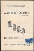 1933 március, A Koncert Bt. műsorfüzete (Szigeti, Dohnányi, stb.)