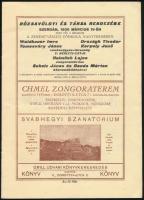 1929 Rózsavölgyi hangversenynaptár és műsorfüzet (Toscanini, Walter Brúnó, stb.)