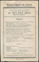 1925 Rózsavölgyi hangversenyek műsorfüzet, 2 db (Dohnányi, Rubinstein, stb.)