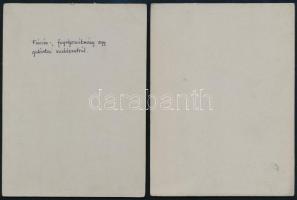 cca 1910 Vadászzsákmány, 2 db keményhátú fotó, 12×9 cm