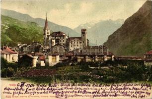 1901 Visp, Viege; general view, church (EK)