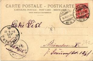 1901 Visp, Viege; general view, church (EK)