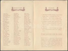 1906 Meghívó a Szabadkai Dalegyesület hangversenyére és táncmulatságára