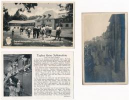 5 db háborús képeslap + 5 db háborús  fotó