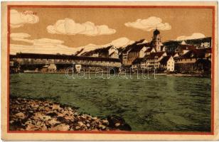 1921 Eglisau, general view, bridge (EK)