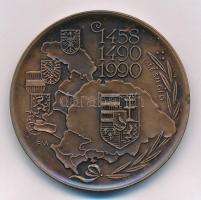 Fritz Mihály (1847-) 1990. "Mathias Rex / MÉE Szeged" Mátyás király halálának 500. évfordu...