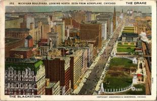 1927 Chicago, Michigan Boulevard, looking north, seen from aeroplane (fl)