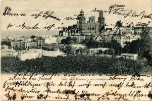 1905 Las Palmas, Vista de la Catedral y sus alrededores / cathedral (EK)