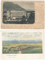 9 db RÉGI osztrák város képeslap, vegyes minőség / 9 pre-1910 Austrian town-view postcards in mixed ...