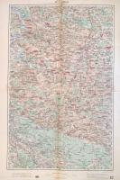1914 Lublin környékének katonai térképe, 1: 200 000, kiadja: K. u. k. Militärgeographisches Institut, ceruzás jelölésekkel, 62×42 cm