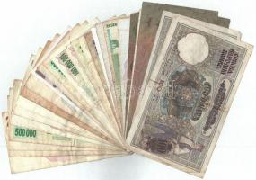 29db vegyes magyar és külföldi bankjegy, közte zimbabwei inflációs dollárok + Szerbia / Német megszá...