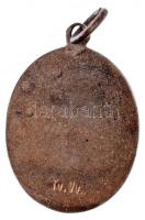 Osztrák-Magyar Monarchia 1914. "Pro Patria 1914" zománcozott, jelzett Ag patrióta medál há...