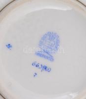 Herendi Rotschild mintás bonbonniere. Kézzel festett, jelzett, hibátlan. d: 10 cm, m: 10 cm