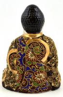 Japán satsuma figura. Kézzel festett, jelzett, hibátlan. 15 cm