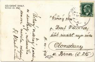 1938 Szulyó-völgy, Szulyó-hegység, Súlovské údolie, Súlovské vrchy (Vágvölgy, Povazie); Súlovské ska...