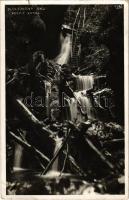 1935 Szlovák Paradicsom, Slovak Paradise, Slovensky Raj; Velky Sokol / Nagy-Sólyom szurdokvölgy, vízesés / gorge, waterfall (kis szakadás / small tear)