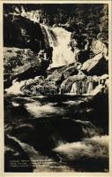 1929 Tátra, Magas-Tátra, Vysoké Tatry; Tarpataki nagy vízesés / Velky vodopád Studeného Potoka / waterfall