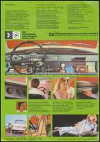 1976 Trabant 601 (Limousin és Universál) személyautó színes, képes, magyar nyelvű prospektusa, 2 szt...