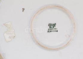 Epiag porcelán melegen tartó. Matricás, jelzett, kopásokkal d: 24 cm