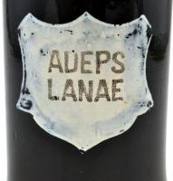 Fekete patikai üveg. Hibátlan 18 cm