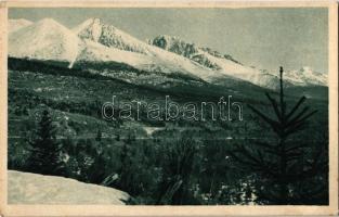 Tátra, Magas-Tátra, Vysoké Tatry; Cesta Slobody, Koncistá a Gerlachovsky stít / Szabadság-út, Koncsiszta és Gerlachfalvi-csúcs. Fot. A. Chytil / mountain peaks (apró szakadás / tiny tear)