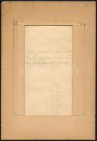 1930 Tabán, Virág Benedek utca 3., kézzel kifestett fotó, kartonra ragasztva, 20,5×14,5 cm