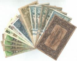 15db vegyes magyar és külföldi bankjegy, közte luxemburgi, román, lengyel bankjegyek T:III
15pcs of...