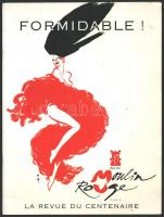 1993 Moulin Rouge világhírű francia mulató műsor prospektusa, nagyon gazdag képanyaggal illusztrált, francia és kis részben angol nyelven, 24 p./ 1993 Brochure of th Moulin Rouge, in French language, with lot of pictures, 24 p.