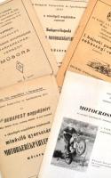1950-1972 11 db nagyrészt motorkerékpár, kis részben motorkerékpár és autóverseny (2 db) műsorfüzet