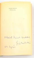 Gábor Miklós: Tollal. Naplójegyzetek A szerző által dedikált!. Bp.,1963, Szépirodalmi. Kiadói egészvászon-kötés. papír védőborítóval