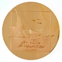 Szaúd-Arábia ~1980. "Abdualziz Király Nemzetközi Repülőtér, Jeddah" Br emlékérem (65mm) T:...