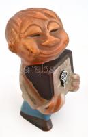 cca 1970 Régi Orion reklámfigura, műanyag, kopott, kissé viseltes állapotban, m: 11 cm