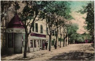 1918 Balatonfüred-fürdő, Terézia udvar, Oblatt Árpád központi nagyáruháza, Bencsik üzlete (Rb)