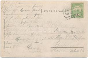 1909 Szebenjuharos, Hohe Rinne, Paltinis; gyógyház. Ritka erdélyi hotelposta! / Kurhaus auf der Hohe...