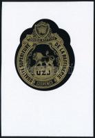 cca 1900 Szerencs, duplán finomított cukor címkéje 5,8 x 7 cm