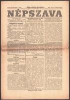 1919 Népszava. 1919. május 6., XLVII. évf. 107. sz. Benne a proletárforradalom megmentése érdekében hozott mozgósítási paranccsal.