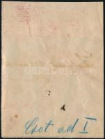 1922 Szivarka papír adójegy engedélyezett próbanyomat