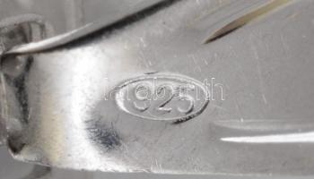 Ezüst(Ag) papirusztekercs medál, jelzett, 2×1,7 cm, nettó: 2,3 g